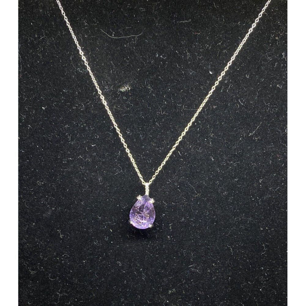 Tiara SP2375WAM Teardrop 18" Pendant Necklace in Sterling Silver MSRP $140 NM214